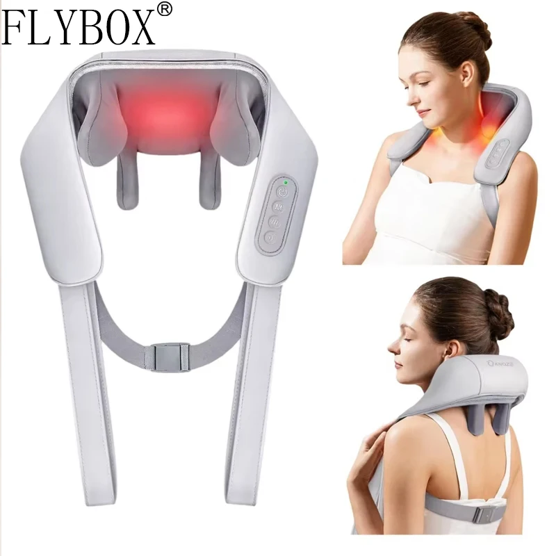 

New Portable Mini Relaxer Dredge Kneading Smart Electric Wrap Heated Trapezius Muscle Neck Multifunctional Shiatsu Massage Shawl