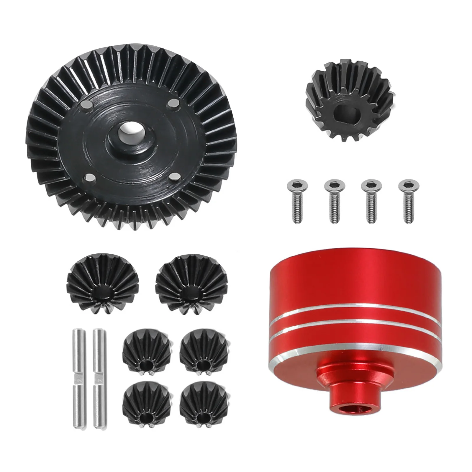 1/10 RC Car Metal Differential Gear Set Assembly For Tamiya XV02 TT02 TT02B 1/10 RC Car Accessories Replacement Modifying Parts