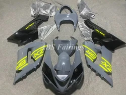 4Gifts New ABS Motorcycle Fairings Kit Fit For KAWASAKI ZX6R 636 2005 2006 05 06 Bodywork Set Custom Black Gray