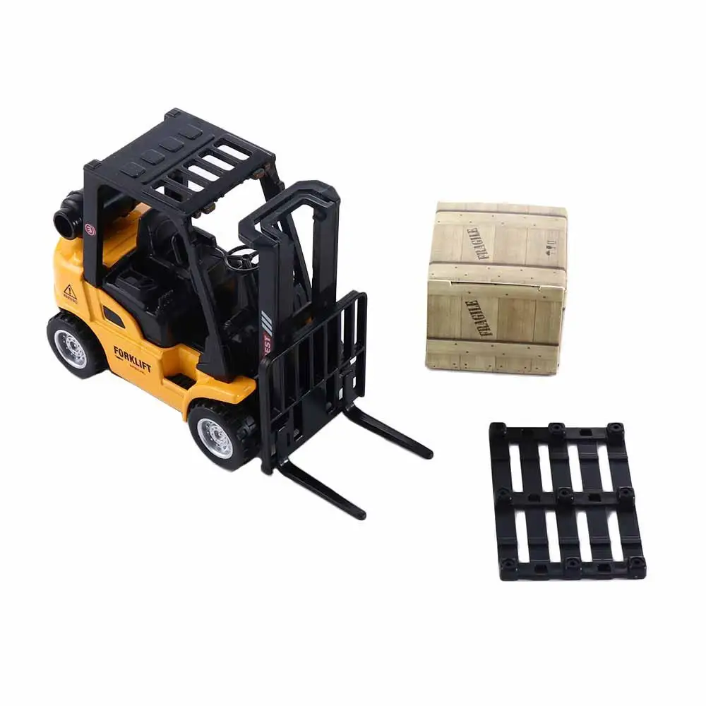 Car Play Toy Vehicle Set Toy Vehicles Vehicle Construction Die-Cast Model Forklift Friction Toy Pallet Interactive Toy