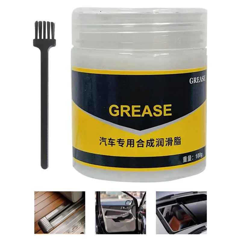 Car Sunroof Grease 80g Car Door Handle Lubrication Multi-Purpose Long-Lasting Weatherproof Squeaky Door Hinge Lubricant Prevent