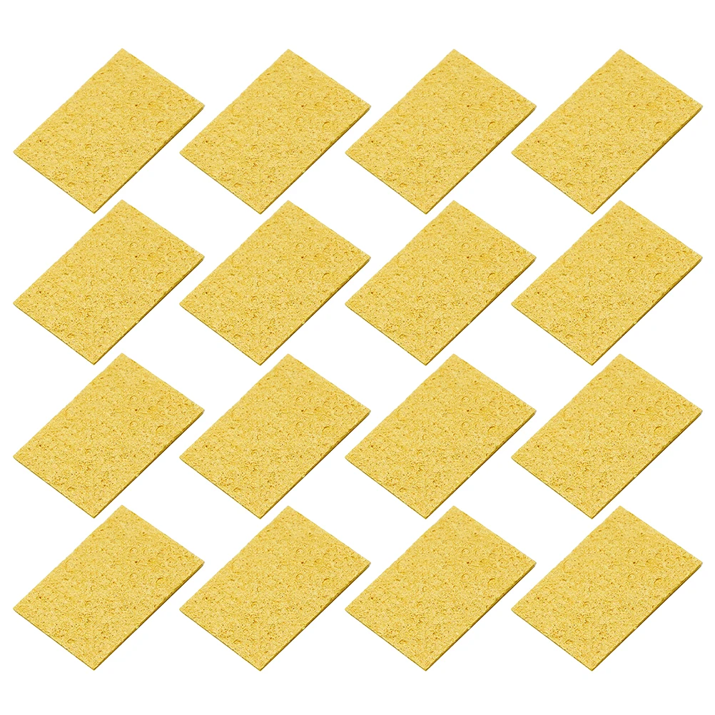 

30pcs Iron Sponge Replacement Yellow High Temp Resistant Cleaning Pad For Welding Tools Tip Cleaner Accessories Replacement