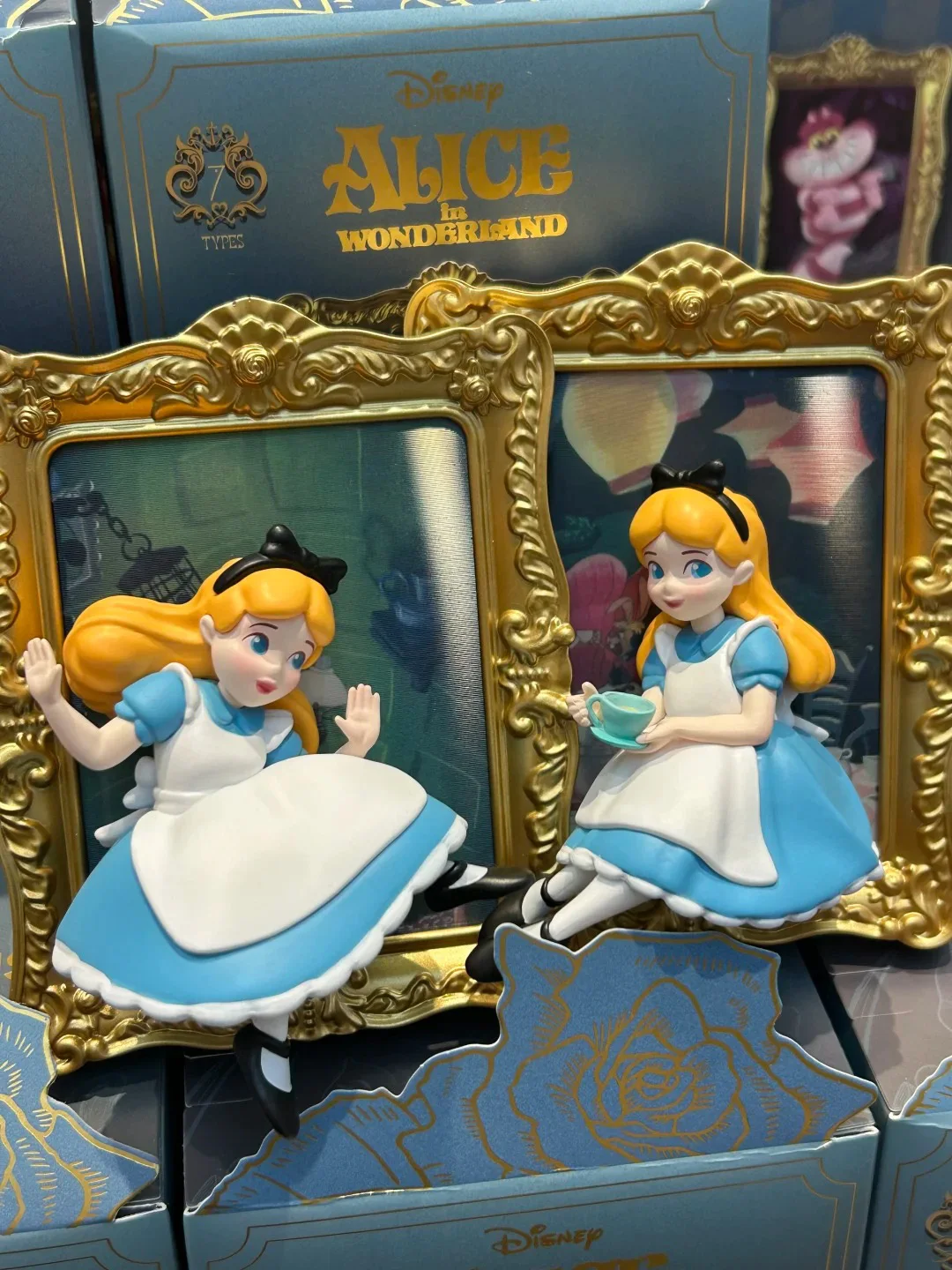 Boîte Surprise originale Alice au pays des merveilles, boîte aveugle, Kawaii, le lapin blanc, chat du Cheshire, modèle de jouet, cadeau