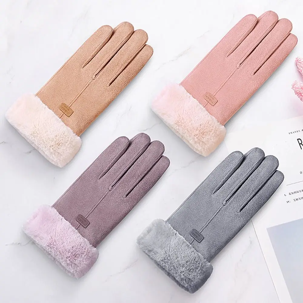 

Мягкие зимние теплые перчатки с флисовой подкладкой, сохраняющие тепло, перчатки для сенсорного экрана, морозостойкие лыжные перчатки с сенсорным экраном, езда на мотоцикле