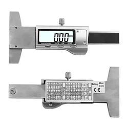 1pcs 0-25mm 1'' Digital Thread Depth Gauge LCD Electronic Caliper for Car Tire