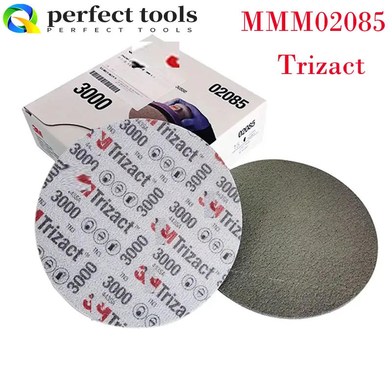 Trizact-papel de lija de esponja de disco piramidal, 3M, P3000, P5000, molienda de precisión de 6 \