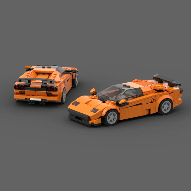 298개 MOC 람보르기니 디아블로 GT R 모델 블록 건축 조립 DIY 아이디어 크리스마스 선물 교육용 장난감 어린이용