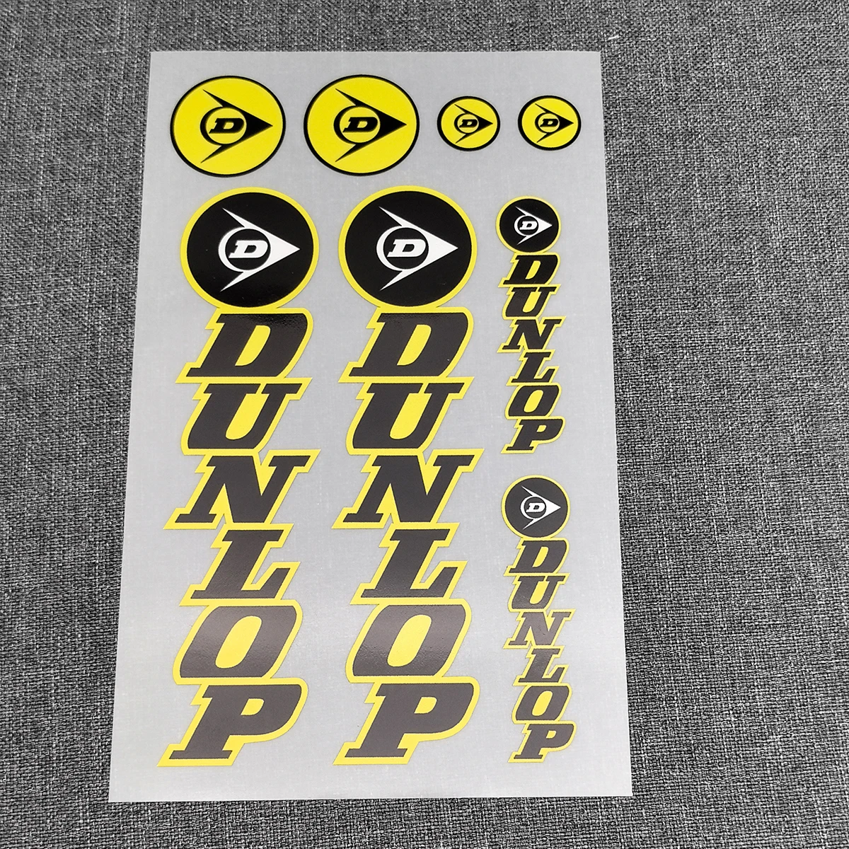 8 Stücke Dunlop Racing Motorrad Fahrrad Gabel Aufkleber Motorrad Sport Vinyl Aufkleber Auto LKW Stoßstange Fenster Aufkleber – Detail 3