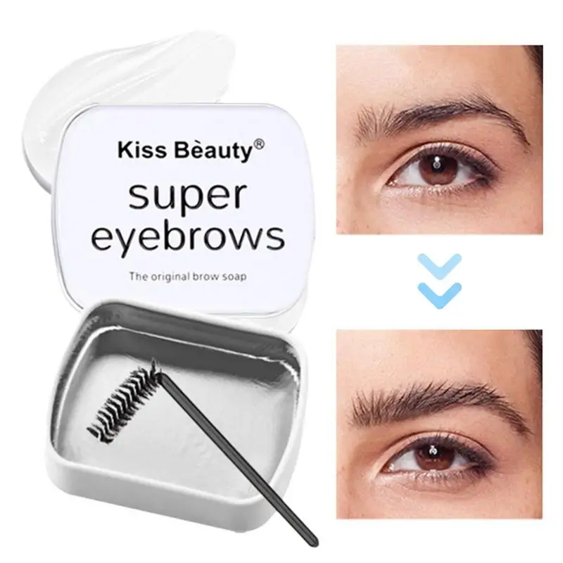 

Eyebrow Soap Clear Eyebrow Gel Eyebrow Soap Kit Long Lasting Eyebrow Wax Kit For 3D Fluffy Brows Brow Lamination Effect Stronger