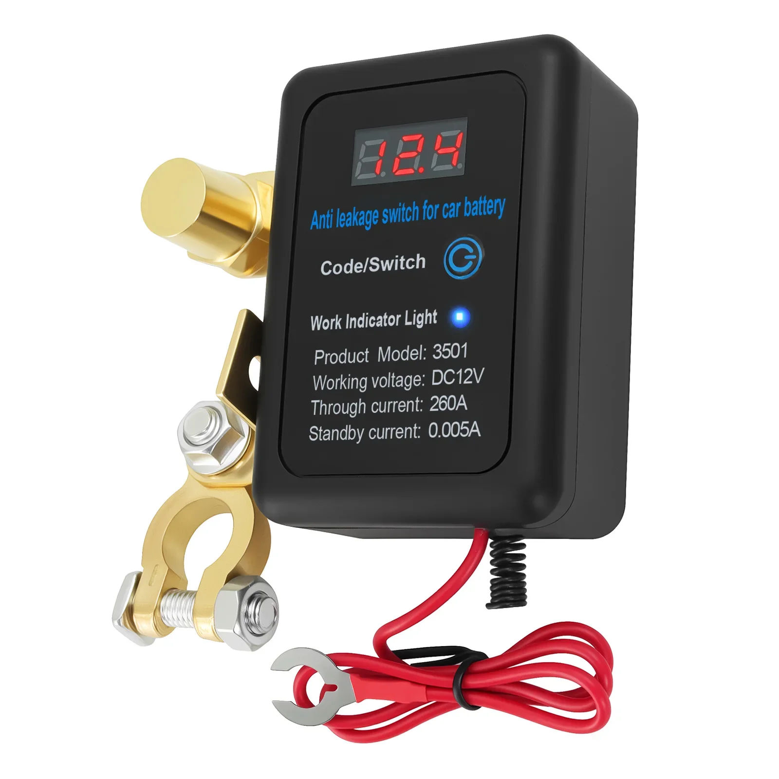 DC 12V Auto-Abschaltschalter 260A Batterie-Trennschalter mit Fernbedienung und LED für LKW – Detail 18