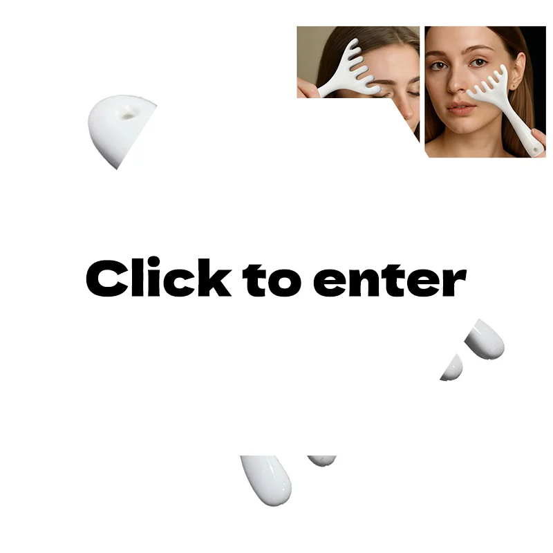 

Ceramic Handheld Scalp Nose Gua Sha Board Massage Tool Relaxation And Beauty Massager Meridian Massage Comb Six-Tooth Head Comb