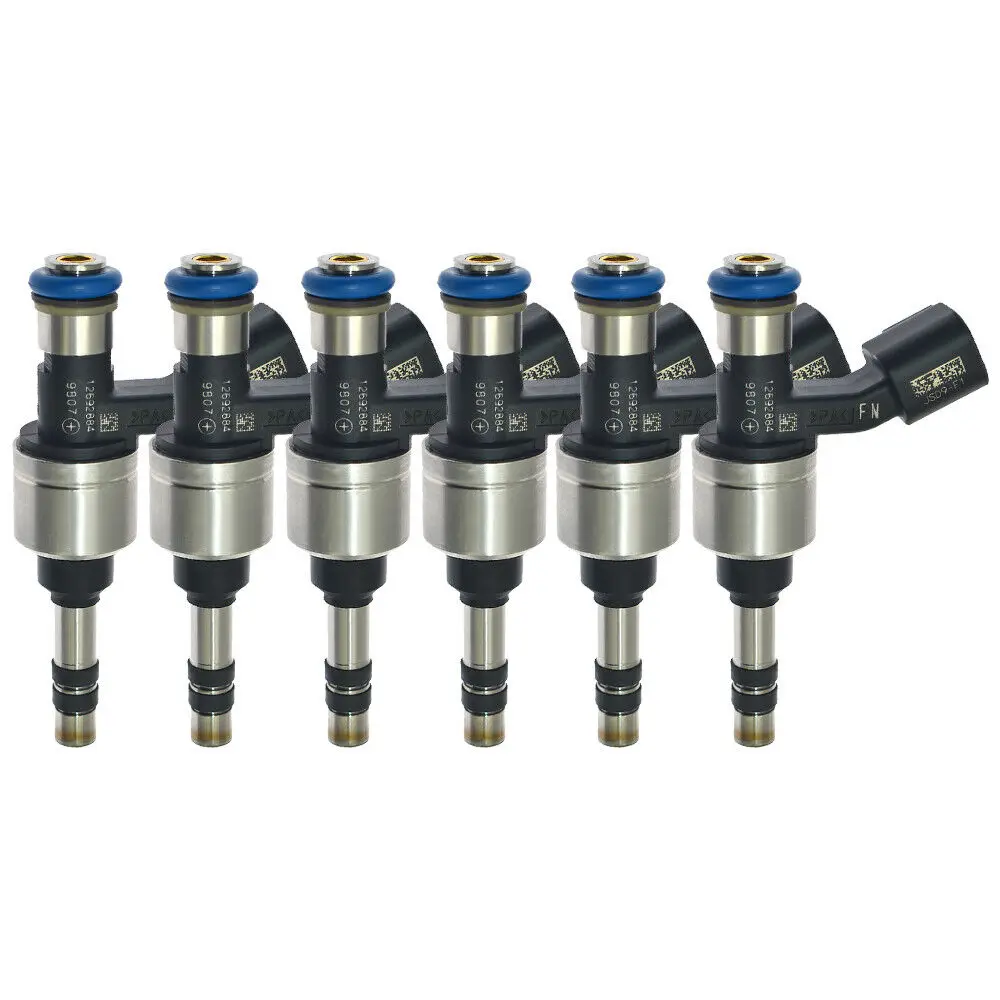 

Set of 6 Fuel Injectors 12692884 For Buick Cadillac Chevrolet Camaro GMC Acadia