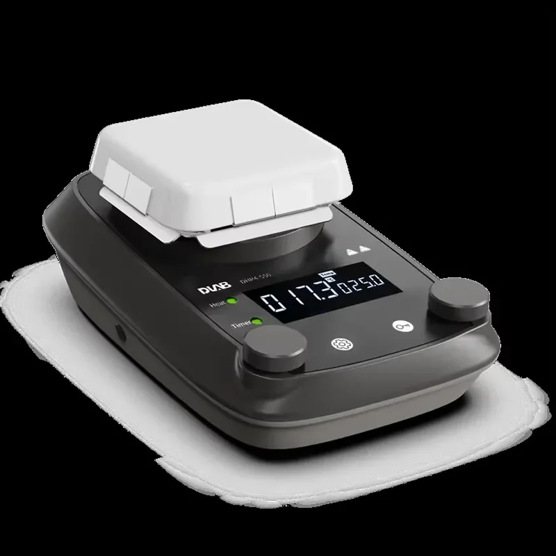 Veidt Weighing DLAB DMS4 LCD Glass Ceramic Magnetic Stirrer with Timer Chemistry Lab Equipment Hot Plate Magnetic Stirrer