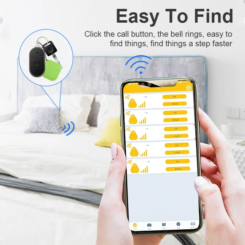 Theft Device Alarm Smart Wireless Mini Bluetooth Remote GPS Tracker Child Pet Bag Wallet Key Finder Phone Box Search Finder