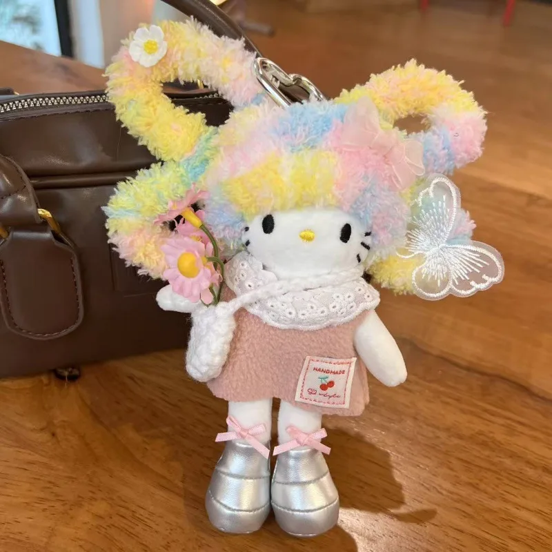 

Милый Couture Edition Kitty с длинными ногами, длинные вьющиеся волосы, плюшевый брелок, мягкая кукла, сделай сам, длинные ножки с бриллиантами, KT