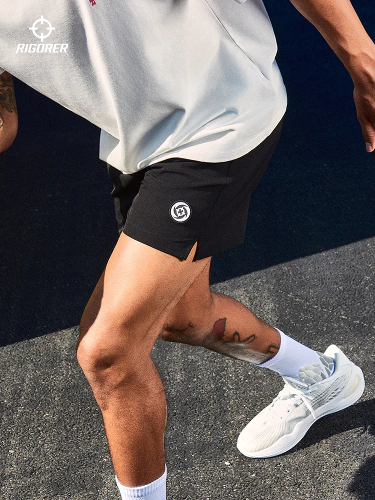 Rigoster-shorts esportivos casuais masculinos, tecido respirável, basquete, fitness, novo, verão, 2022