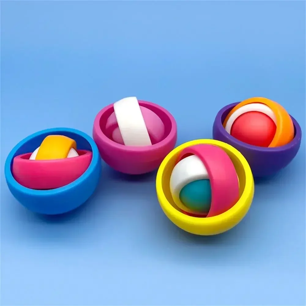 1/3Pcs 3DลูกGyroscope Fidget Spinners Sensoryของเล่นสําหรับADHDเด็กและผู้ใหญ่Spinning Topสําหรับเด็กโฟกัสและผ่อนคลาย