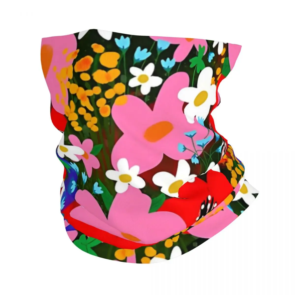 Flower Power Headband Neck Warmer Men Ski Running Tube Scarf Medical Nurse Face Bandana Gaiter