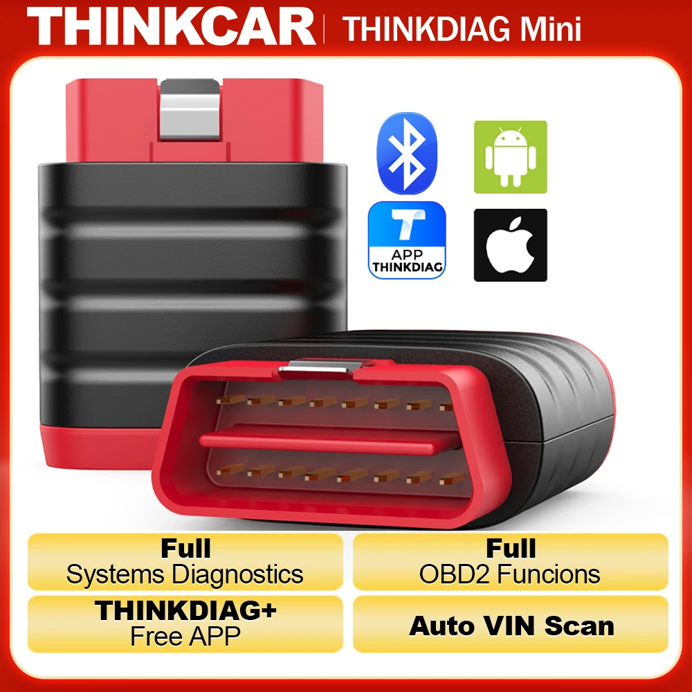 THINKDIAG Mini OBD2 Scanner All Cars Full System Diagnosis Lifetime Free, obd 2 Diagnostic Tools