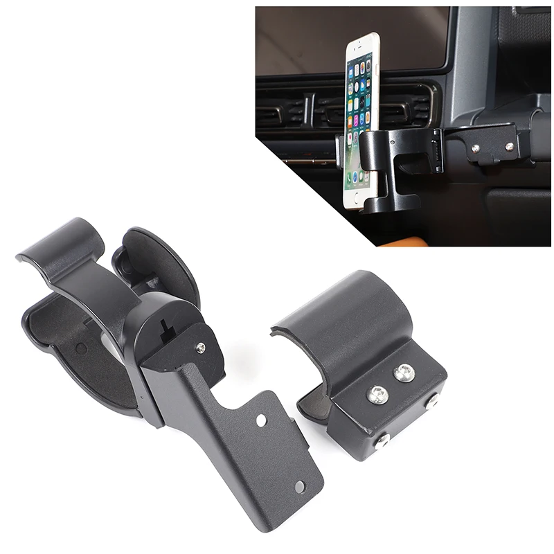

1piece set carbon steel For Haval Raptor 2023+ car passenger dashboard handle water cup mobile phone holder Car accessories
