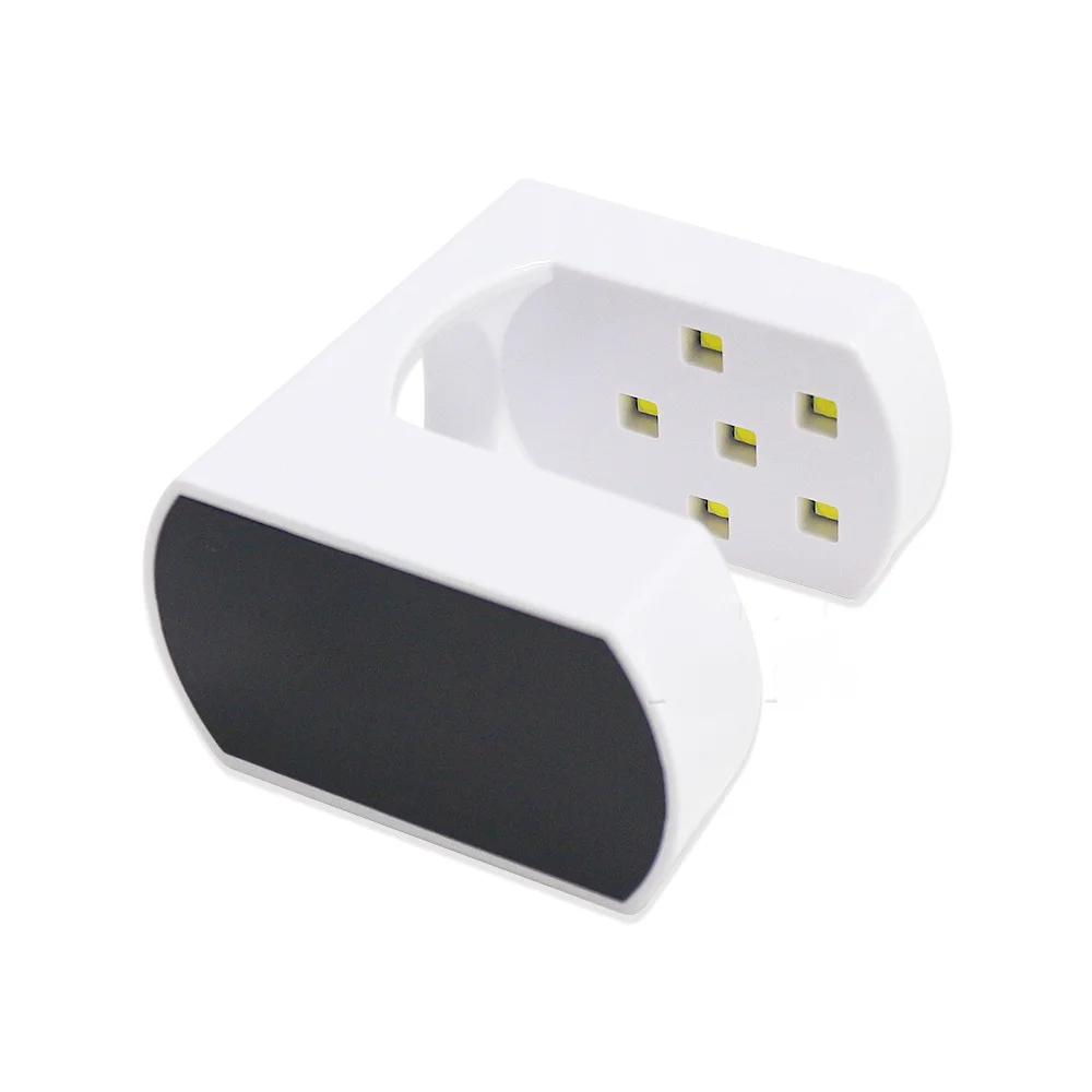 Mini draagbare nagellamp fototherapiemachine 6Led baklamp plug-in mini nagellamp