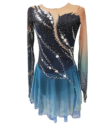 Figure Skating Performance Training Costumes Girls' Competition Skirts Children's Adult Ice Skating Clothes eiskunstlaufen kleid