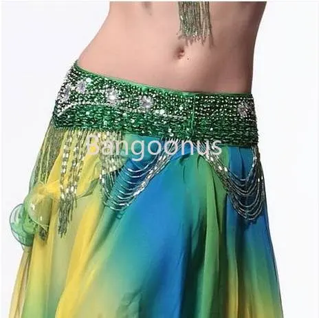 

New Woman Belly dance costumes senior hand made beads tassel belly dancing belts for women belly dancing practice belt hip scarf