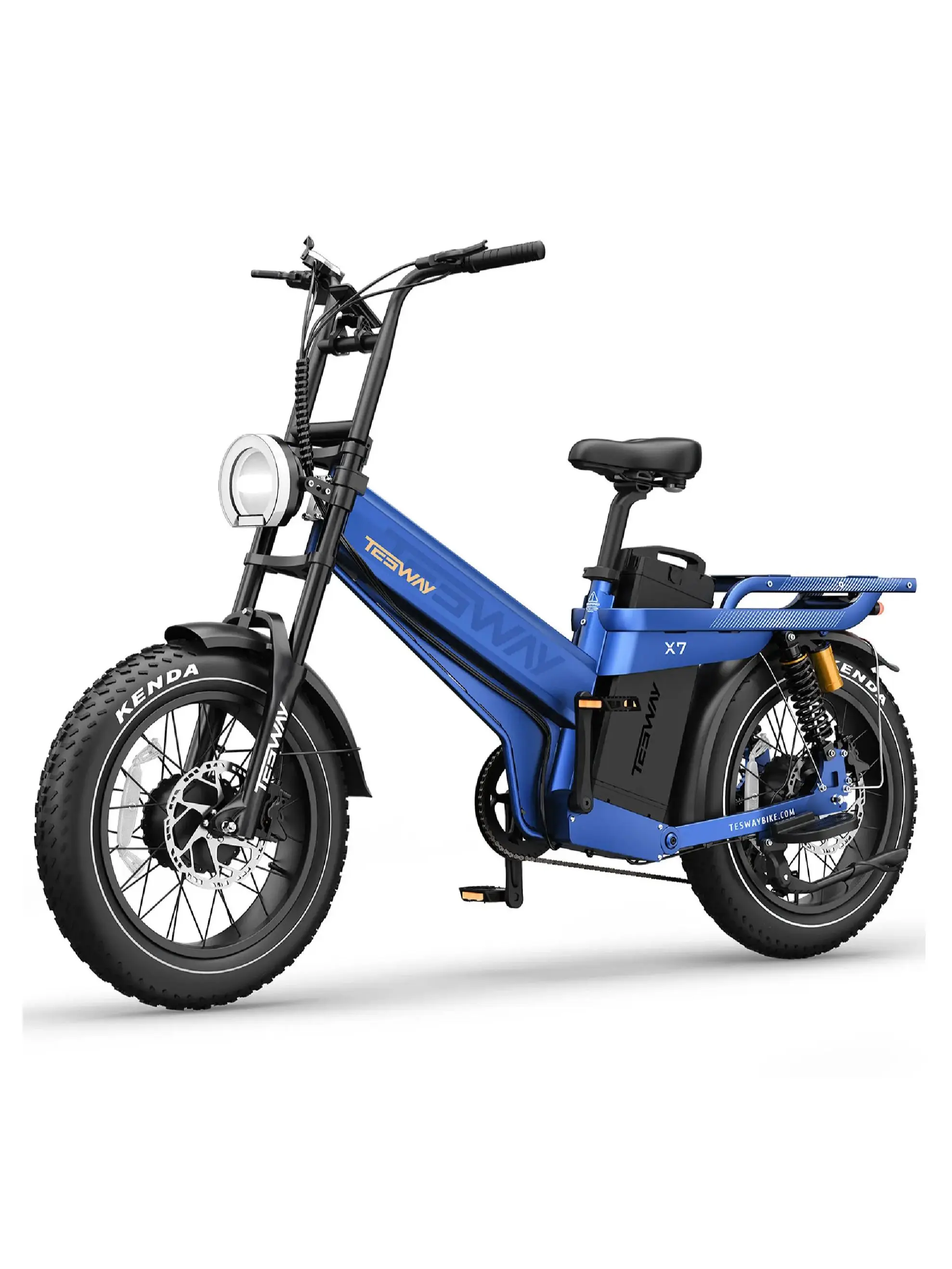 AliExpress NONE Tesway X7 AWD Electric Bike 52V 60Ah Battery 3000W Dual Motor Ebike 20x4.0'' Fat Tire Hydraulic Brakes E-Bike