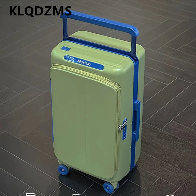 

KLQDZMS High Quality Suitcase 20 Inch ABS+PC Boarding Case 25" Women's Trolley Case Trolley Style Travel Bag Rolling Luggage