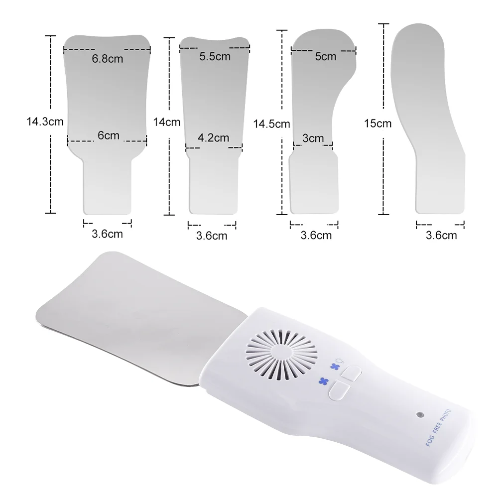 

LED Dental Anti-Fog Mirrors Set Fog Free Intraoral Photography Stainless Steel Mirror