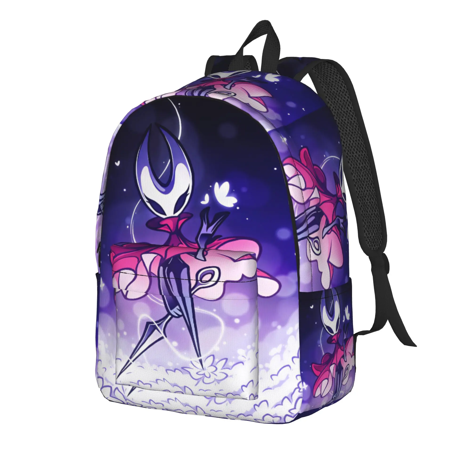 Hollow Knight Backpack  Men Polyester Trekking Backpacks Large Cute School Bags Rucksack