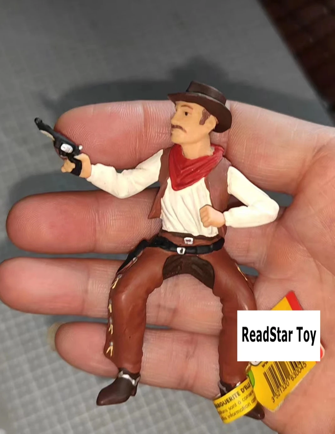 pvc  figure model toy   cowboy  out  of print