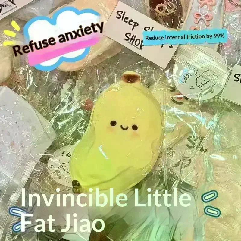 /Cna/Kawaii Banana Squeeze Toy Soft Watery Texture Slow Rebound For Kids Adults Stress Relief Home Office Use Cute