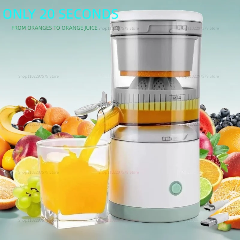 Wireless Automatic Orange Lemon Juice Portable Electric Juicer Separator Fruit Juicer Cup Household Juicer Mini Home Juicer
