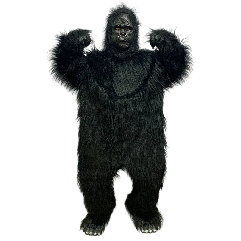 Costumes de cosplay King Kong pour adultes, mascotte de ajuster ille, vêtements en peluche de dessin animé, publicité de fête, beurre