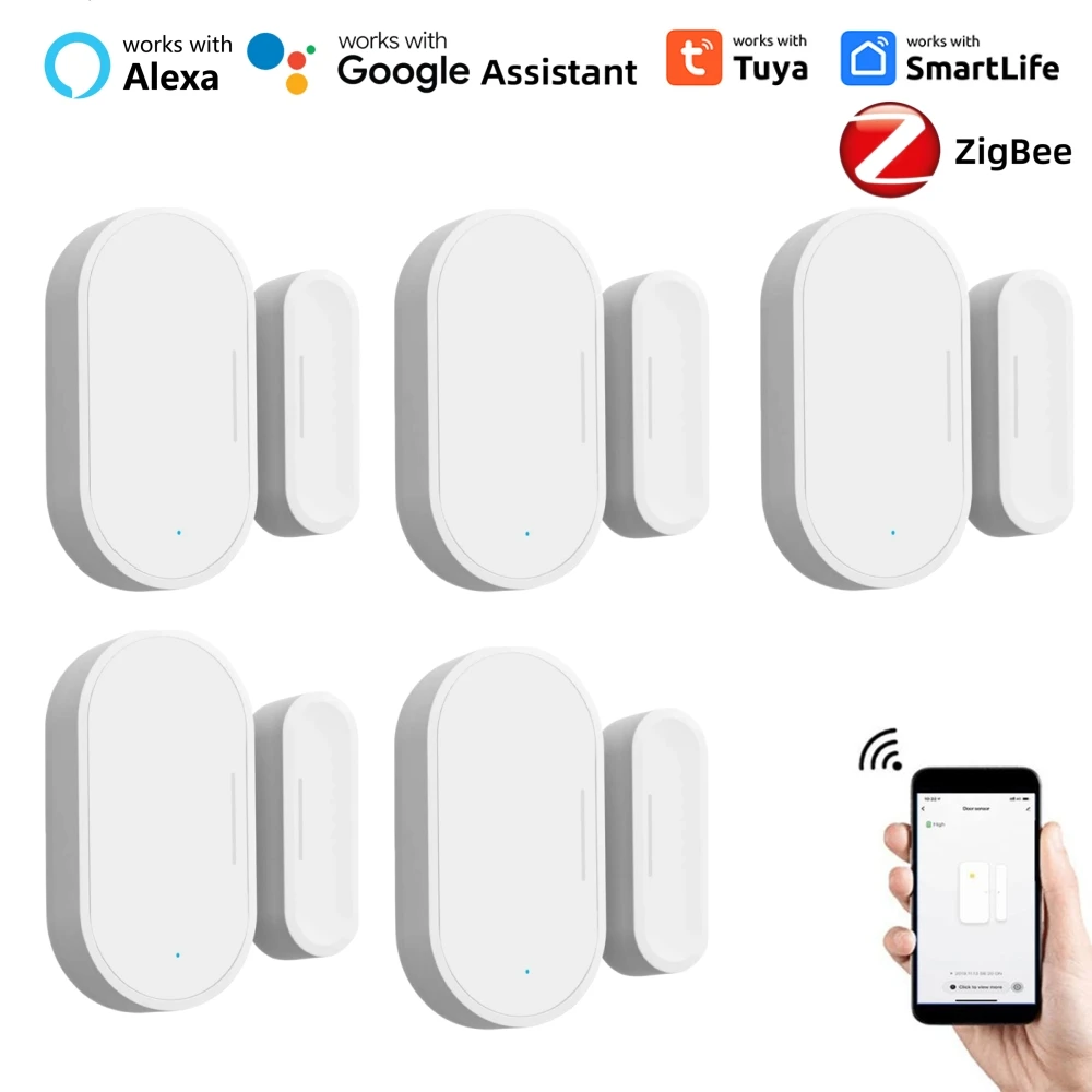 Tuya Zigbee 3.0 Slimme Deurvenster Sensor Detectoren Beveiliging Slimme Leven App Controle Via Alexa Google Home Smart Home