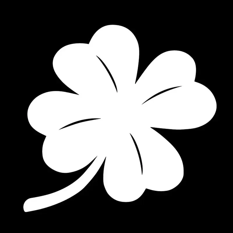 Four Leaf Clover Lucky Straw Car Sticker Auto Body Bumper Windows Motorcycle Laptop Wall Vinyl Film Decal Car Tuning Accessories
