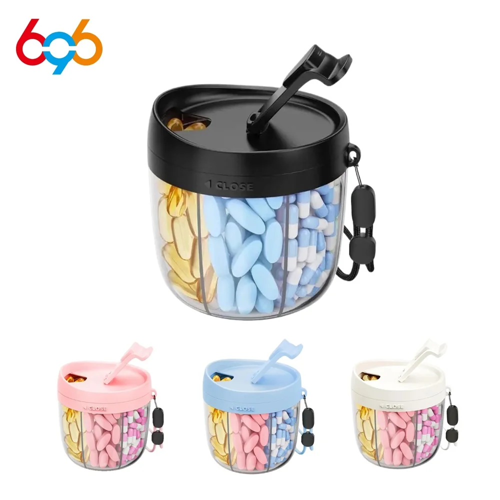 

Пластиковая аптечка большой емкости, портативный ящик для хранения таблеток и капсул, пищевой водонепроницаемый органайзер для таблеток для путешествий