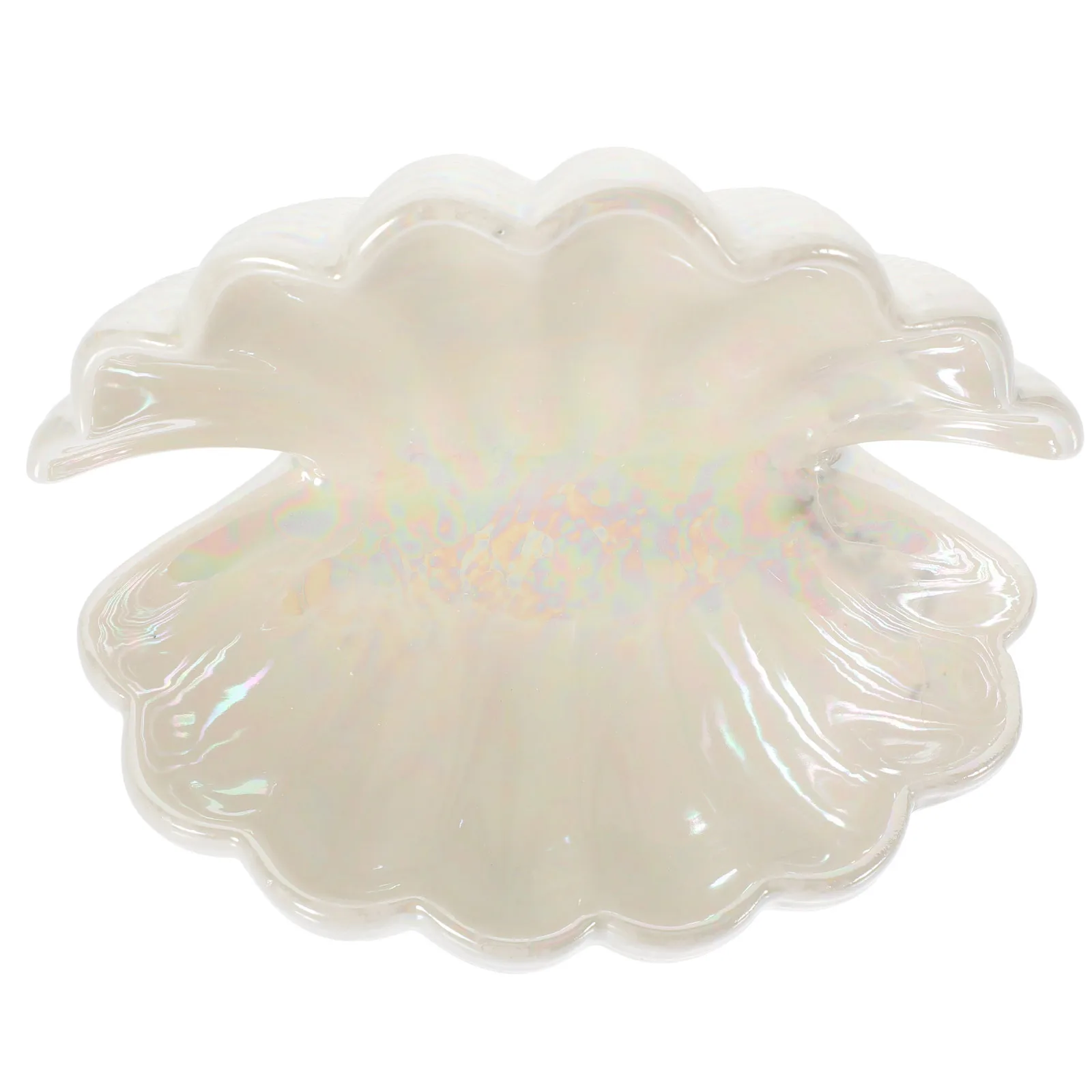 

Shell Shape Ceramic Jewelry Dish Ring Tray Key Bowl Desktop Decoration Multifunctional Holder for Entryway Table Engagement Ring