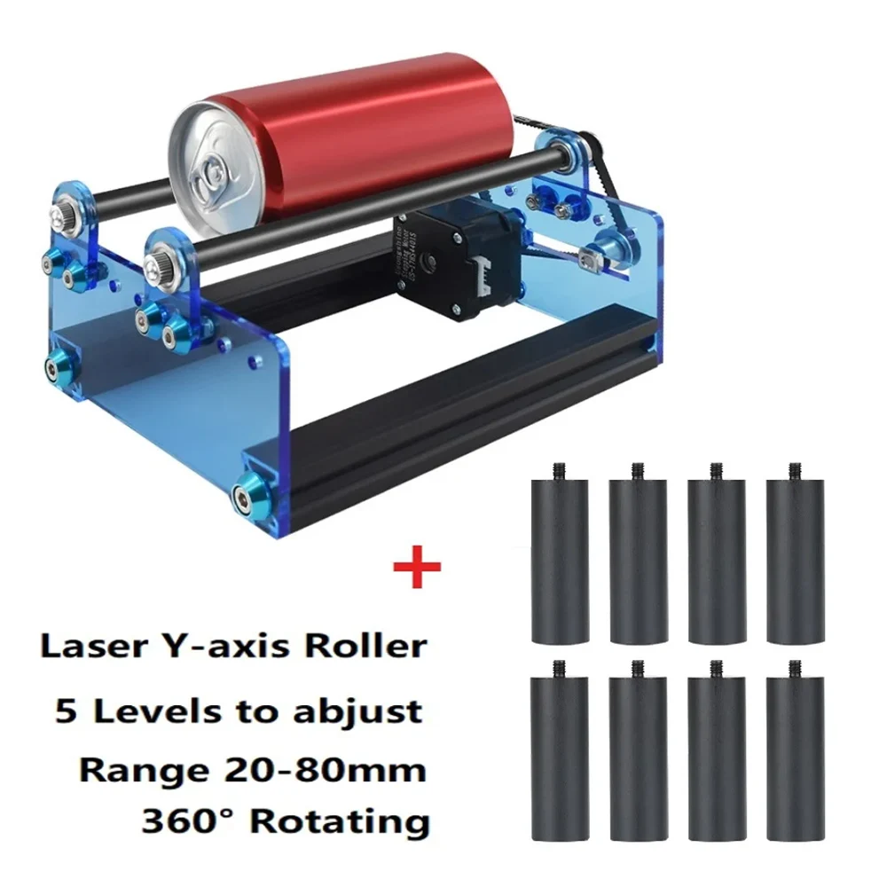 

Twotrees 3d Printer Laser Engraving machine Y-axis Rotary Roller Engraving Module for Engraving Cylindrical Objects Cans