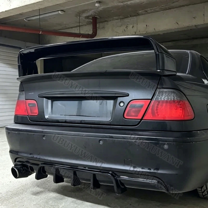 Für BMW E46 Coupé Limousine M3 Nur 2-Türer 1998 - 2006 ABS-Material Auto-Heckflügel in Grundierungsfarbe Heckspoiler