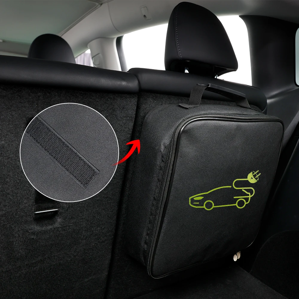 Gocesan EV Charger Cable Storage Bag Vehicle Charging Cord Organizer Case Bag  Waterproof Oxford Cloth