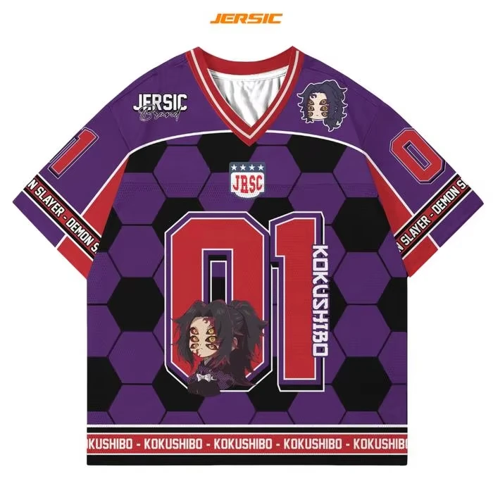 Ghostblade American Anime Fußballtrikot Koreanischer Stil Kpop Baseball Hockey T-Shirt Mode Lässig Anime Täglich Unisex Tops T-Shirt