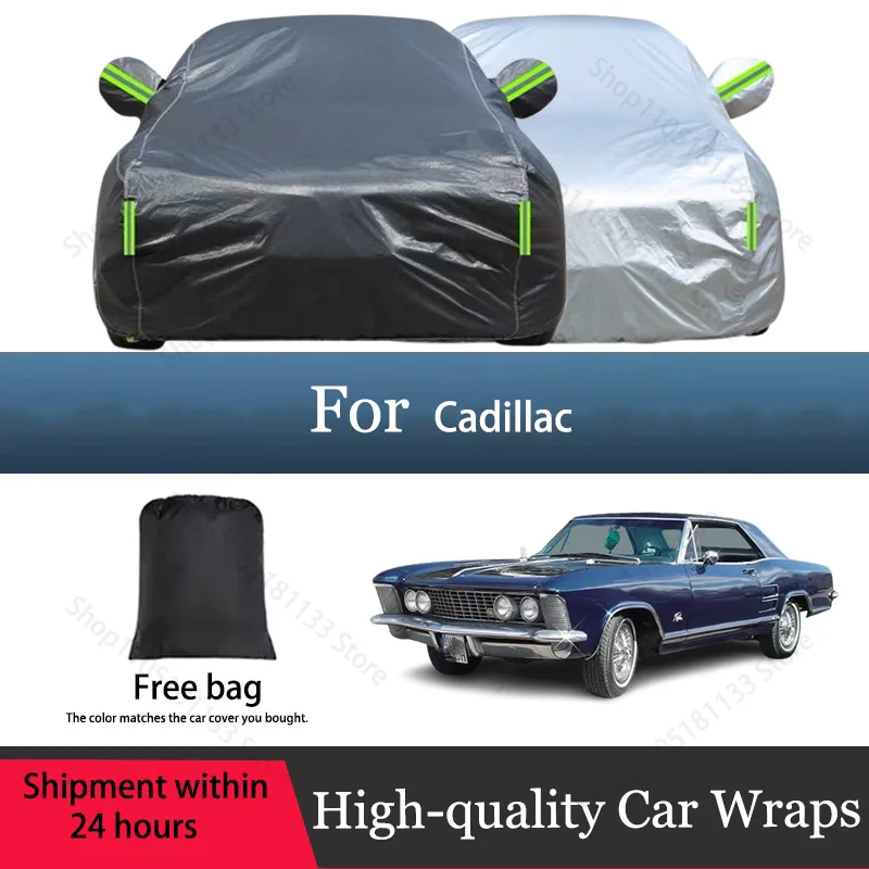 Cawanerl Car Cover Auto Anti UV Sun Snow Rain Resistant Cover Sunshade Fit For Cadillac Eldorado Seville SRX STS XTS DeVille