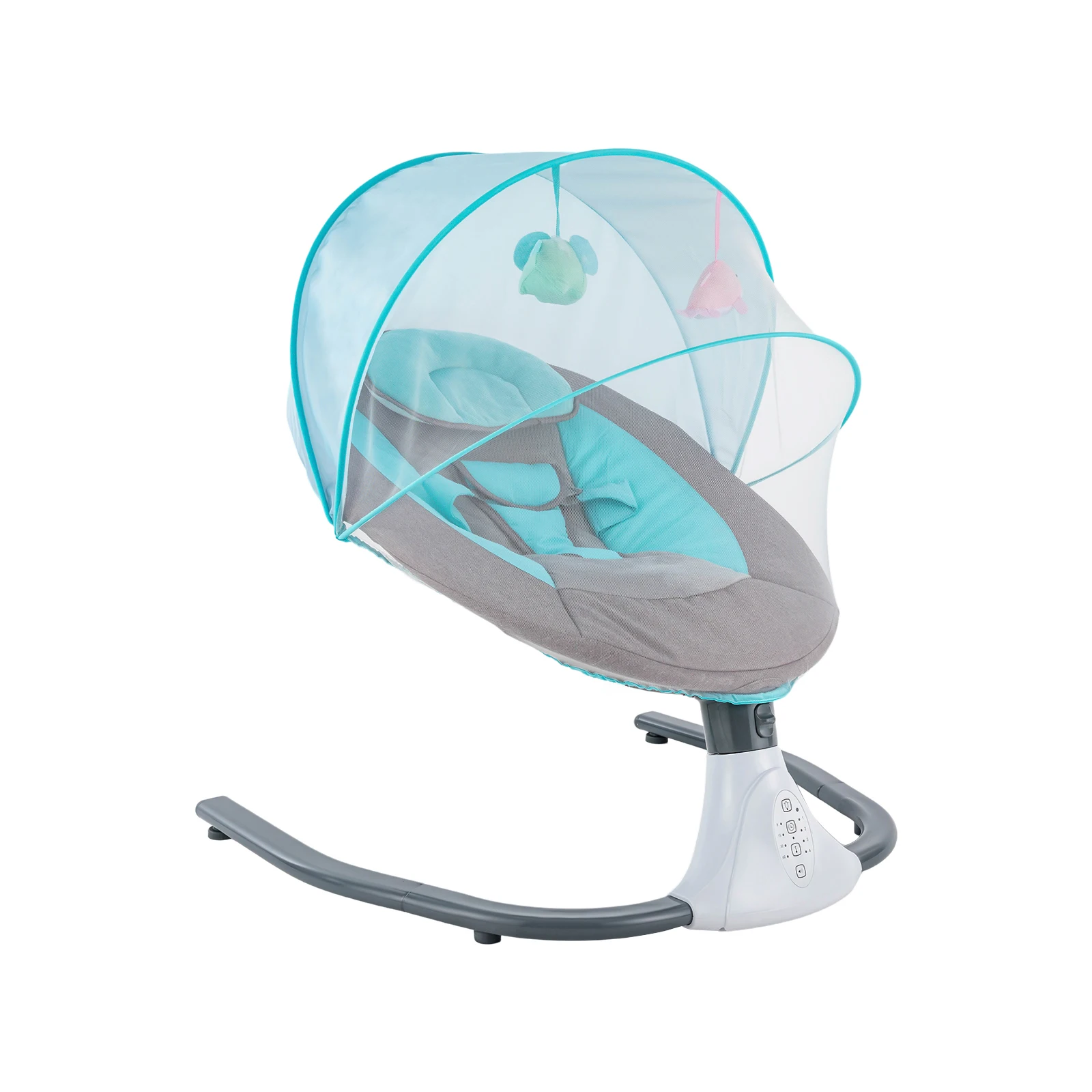 Adjustable Baby Swing with Four Speed Settings and Timed Operation for Better Relaxation