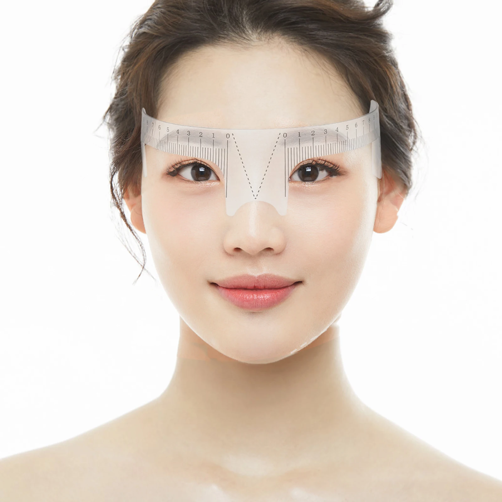 5 قطعة مسطرة رسم الحواجب أداة تحديد المواقع بدقة لاستنسل قابل لإعادة الاستخدام لتشكيل الحاجب المنزلي في الصالونات