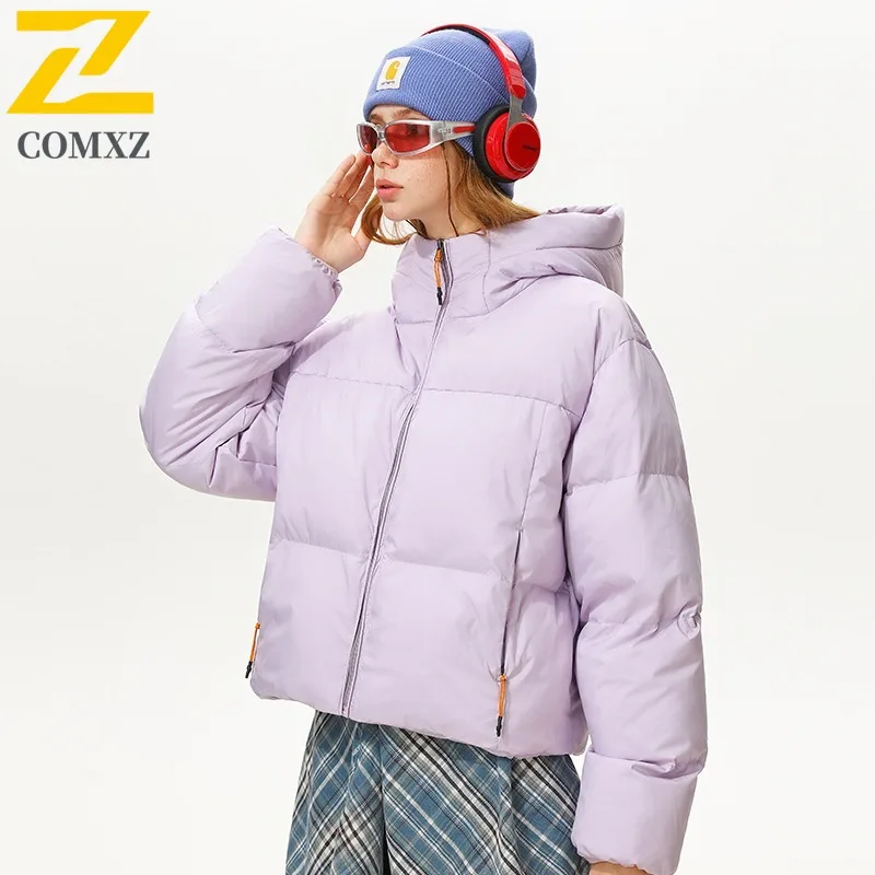 سترة COMXZ الخارجية المملوءة بغطاء للرأس للرجال عالية الجودة للمغامرة سترة سميكة ودافئة متعددة الوظائف معاطف شتوية خفيفة الوزن ومريحة #3