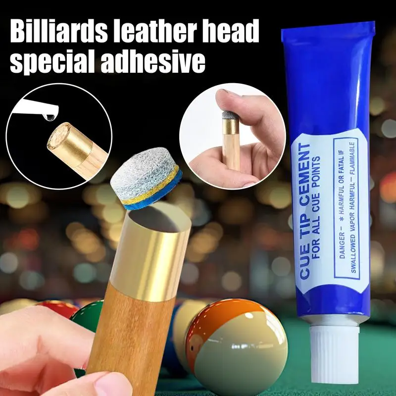 Pool Cue Tip Repair Glue Cue Tip Glue Billiard Cue Tip Repair Cue Tip Glue Pool Cue Repairers Quick Drying Billiard Cue