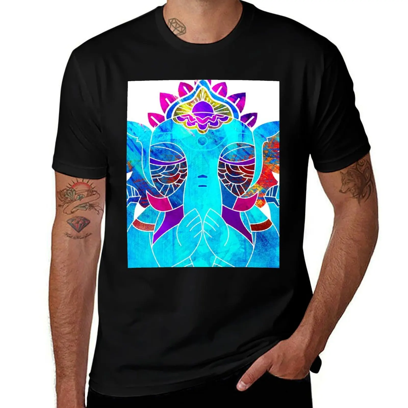 

t t man shirt T-Shirt with shirts prints cotton Ganesha