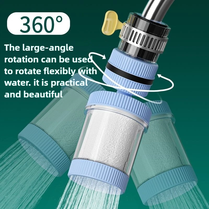 Prefiltro de filtro de grifo adecuado para grifos universales 360 °   Giratorio tanto para filtros de agua fríos y calientes fáciles de instalar